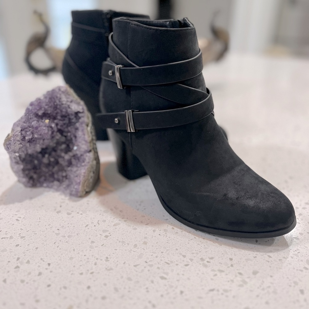 SALE! - Size 8 Soda Double Buckle Ankle Boots